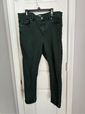 LOFT Skinny Jeans in Dark Green
